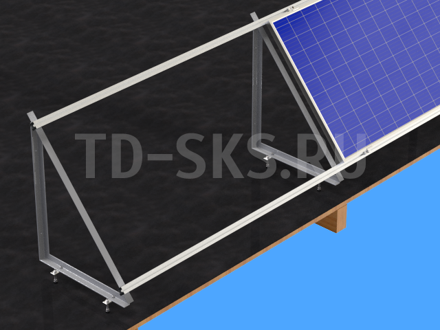 Опора для крепления солненчой батареии на кровле DAARTS монтаж